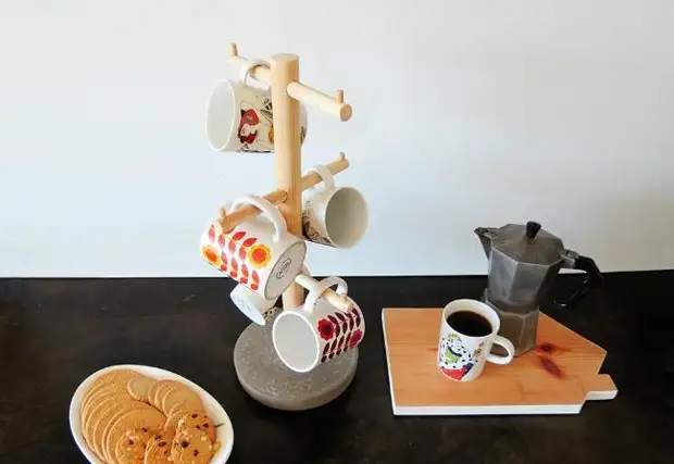 How to make a wooden stand for cups do it yourself