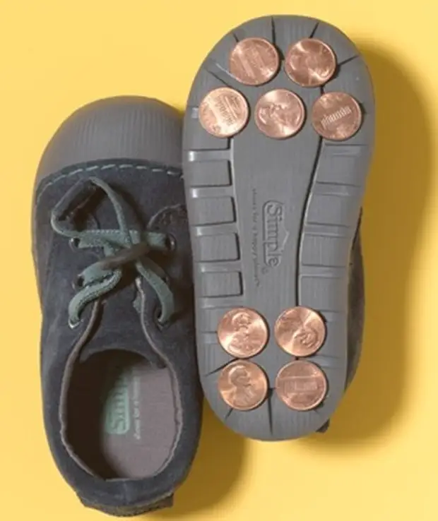 9. Prokletstvo na umjetnosti? Ispišite kovanice na potplate starih cipela i ispadne cipele za izračunavanje djece, savjeta, roditelja, trikova