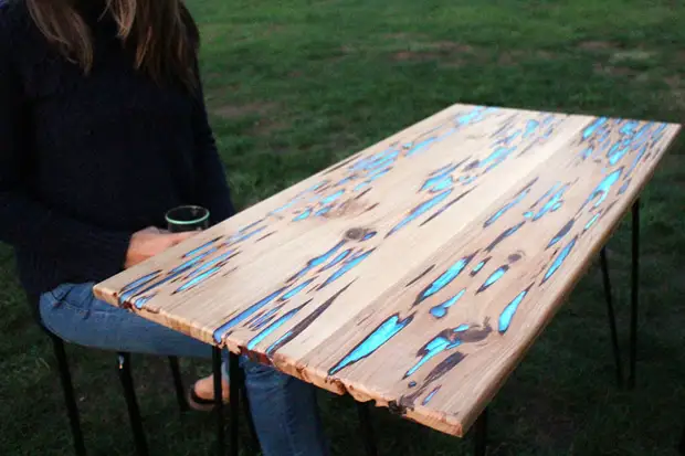 Cómo hacer una mesa brillante en la oscuridad. No hay magia, todo es muy simple!