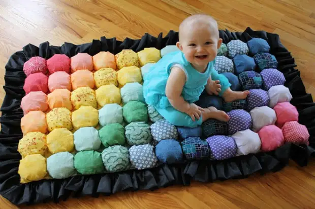 Приголомшливе ковдру в техніці Bubble Quilt. МК