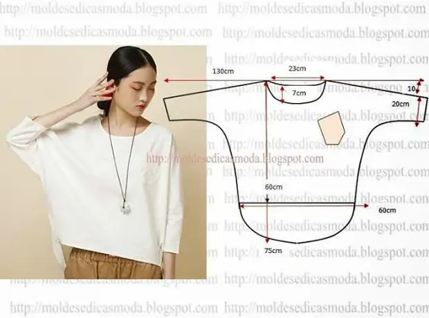 Enkle mønstre av trendy bluser