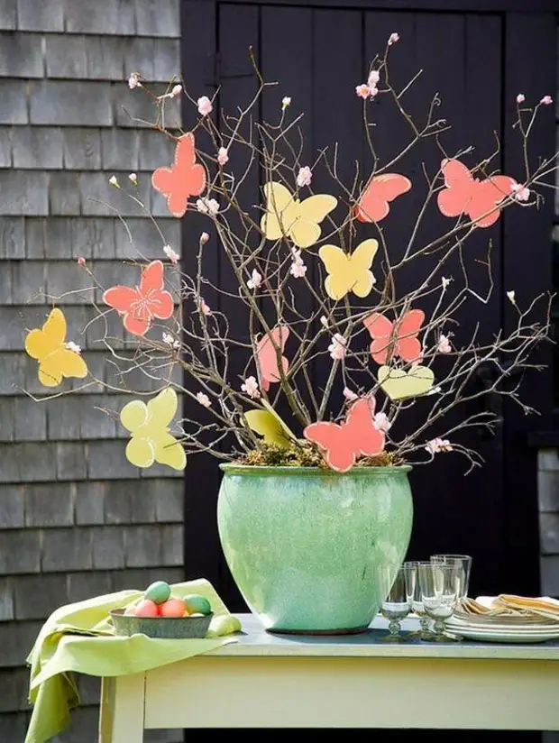 Neşeli Paskalya dekoru, ilham için sevimli fikirler