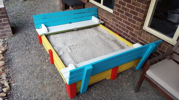 Sandbox voor kinderen