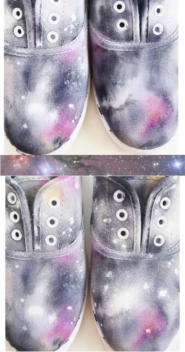 17. Sneaker tal-galaxie, aġġornament, mod, dekorazzjoni