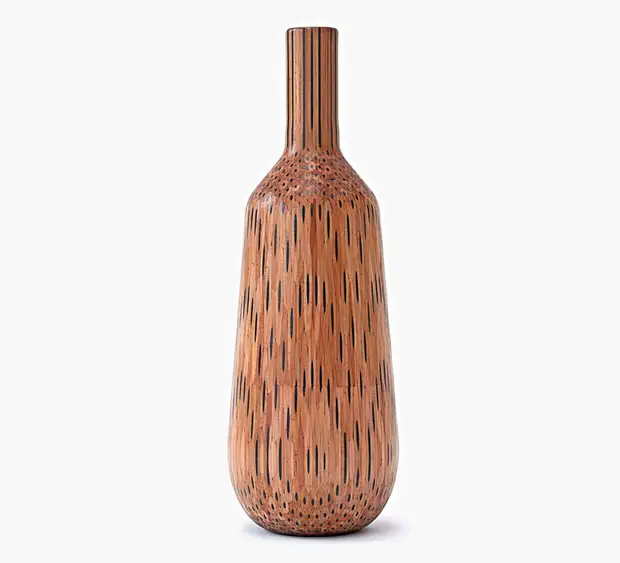 Wooden vase