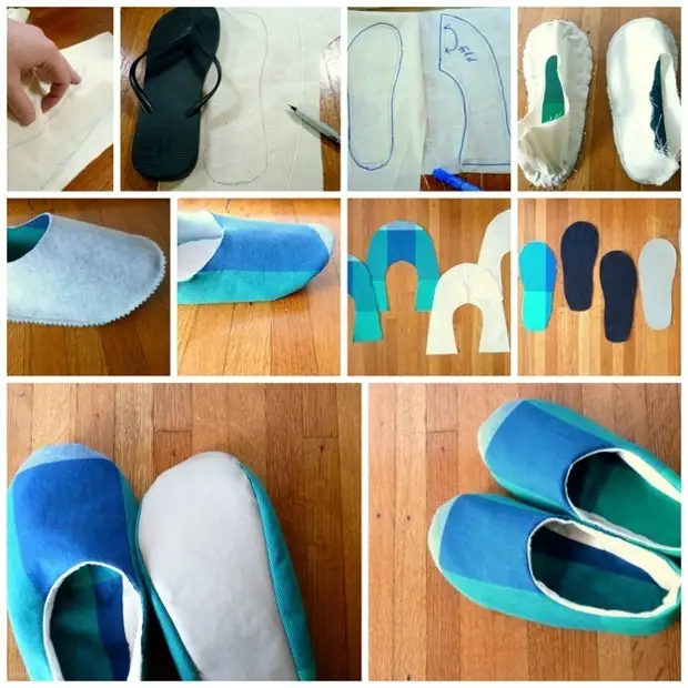 Pantofla me duart e tyre - 10 ide origjinale