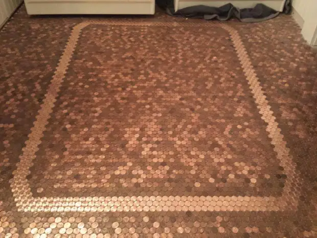 Floor from coins