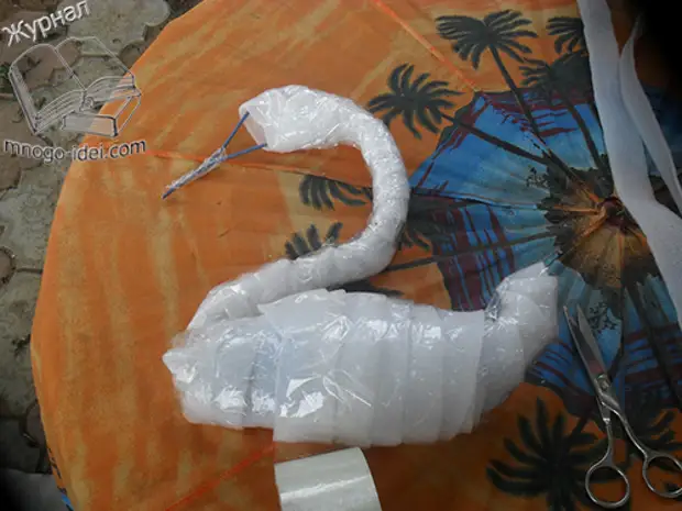 Swan mula sa pelikula at bote