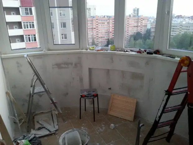 Napraviti s balkona balkona za popravak sobe, balkon izolacije