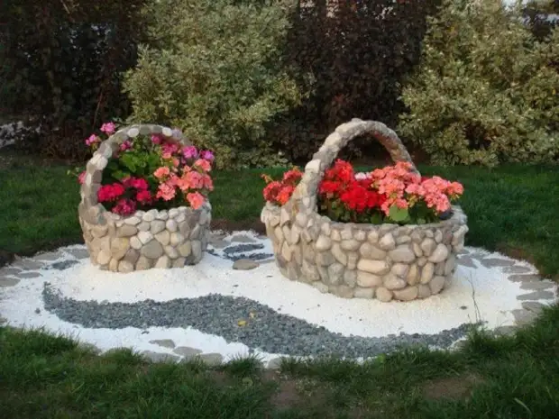 환상적인 정원 장식 아이디어 자연적인 돌