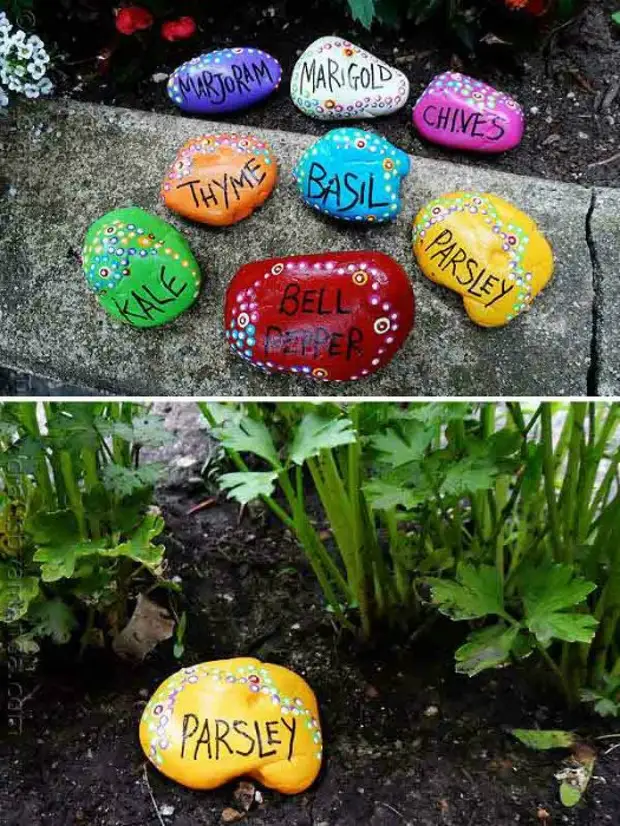 Fantastiline aiakaunistamise ideede looduslikud kivid