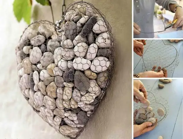 Ideas de decoración de xardín fantásticas pedras naturais