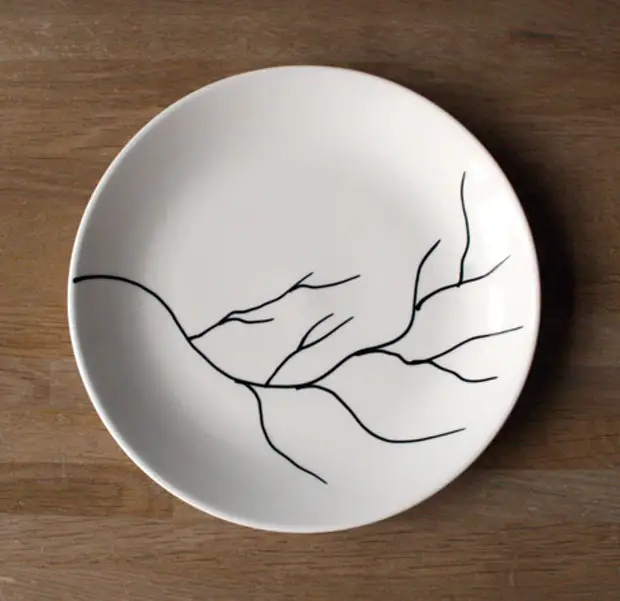 How do it yourself decorate simple dinner plates