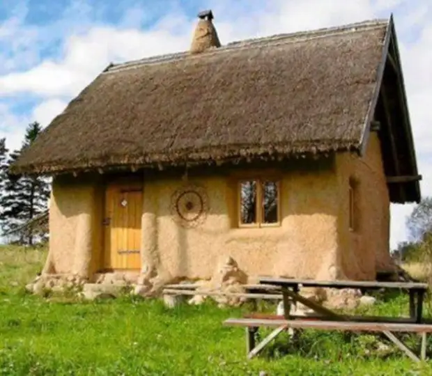 Maisons de matériaux recyclés