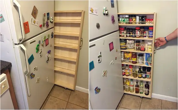 Finished mini-pantry