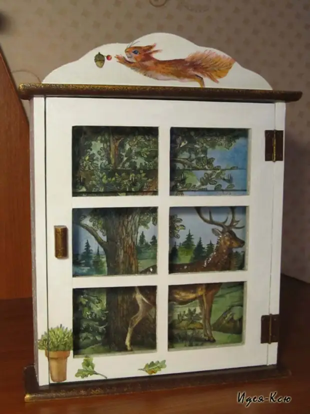 Decoupage - Fenster mit Blick auf das Meer Klyuterna