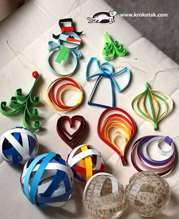 New Year's decorations from paper in 30 minutes!