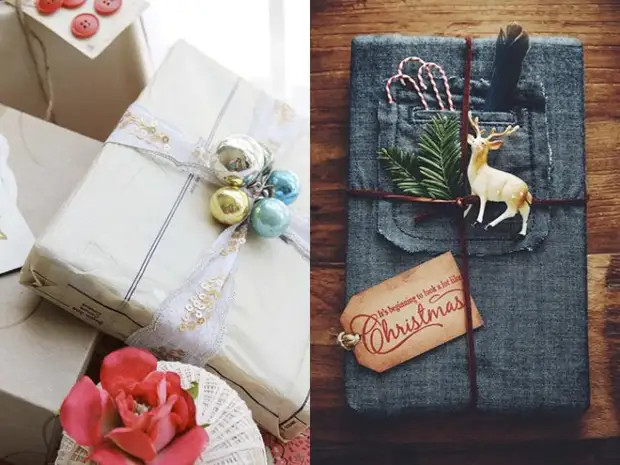 Packaging gifts for the new year