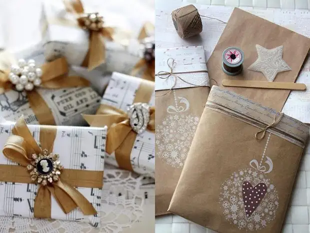 Packaging gifts for the new year