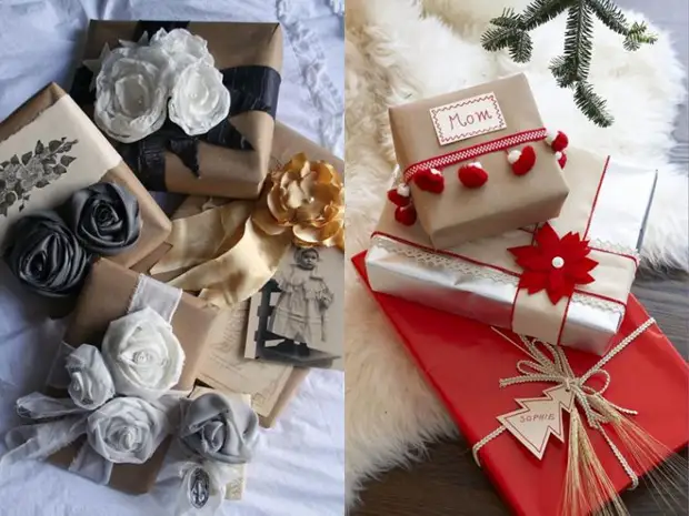 Packaging gifts for the new year