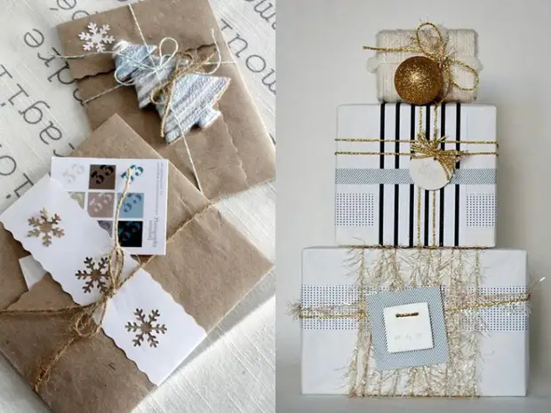 Packaging gifts for the new year