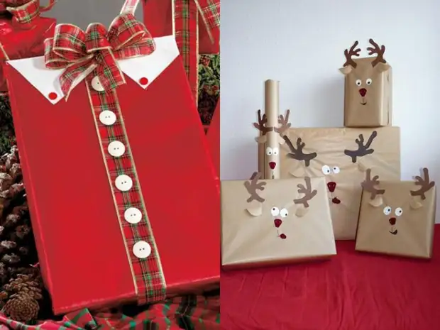 Packaging gifts for the new year