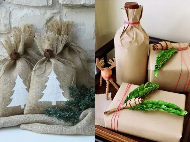 Packaging gifts for the new year