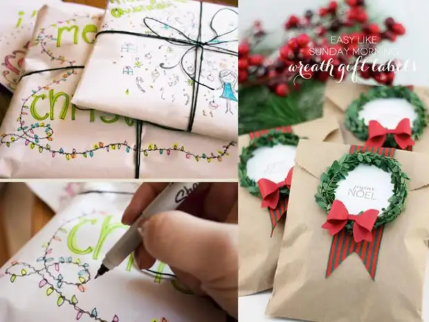 Packaging gifts for the new year