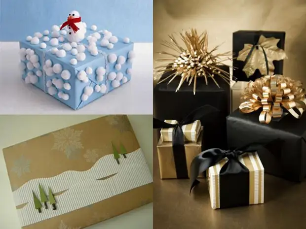 Packaging gifts for the new year