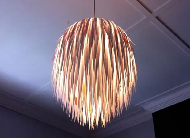 chandelier, gerðu það sjálfur pappír