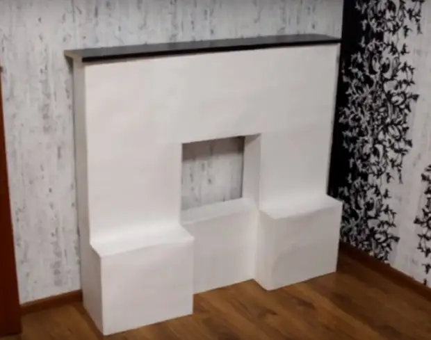 Como facer unha cheminea de caixas de cartón