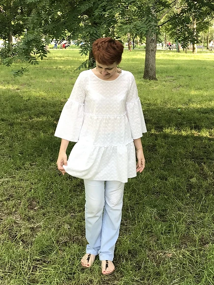 Boho Tunic: mifangaro sary Burda