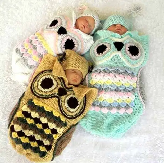 Knitted enveloppen foar newborns