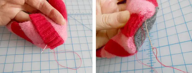 Kaip padaryti šlepetes nuo senojo megztinio