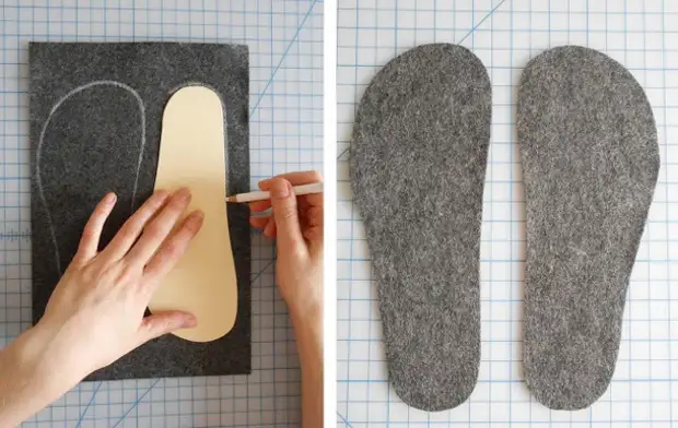 Како направити папуче од старог џемпер