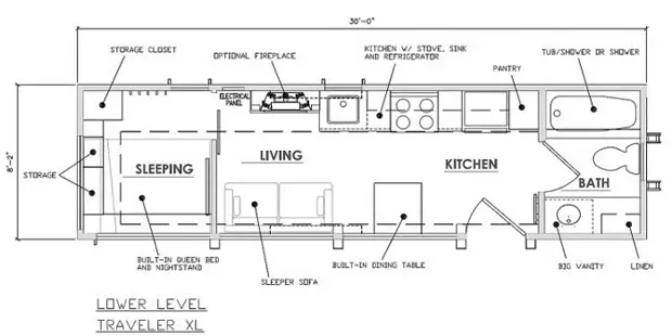 Escape Traveler XL. Plan.