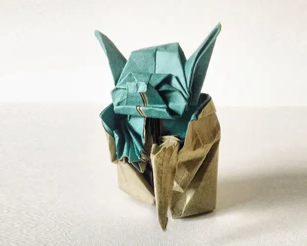16 Uimastamise paberi skulptuurid maailma origami päeva origami, puhkuse, skulptuuri auks