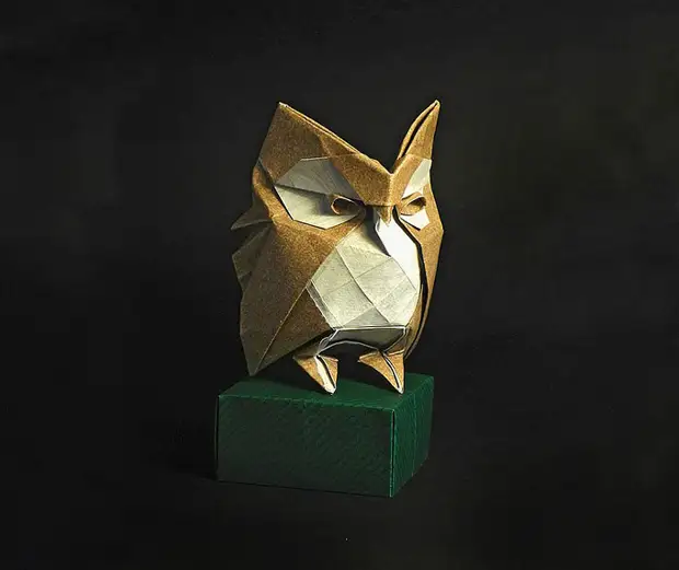 16 Uimastamise paberi skulptuurid maailma origami päeva origami, puhkuse, skulptuuri auks