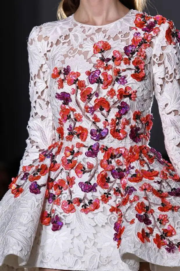 Giambattista Valli의 세부 사항 | 2014 년 봄 Couture 컬렉션