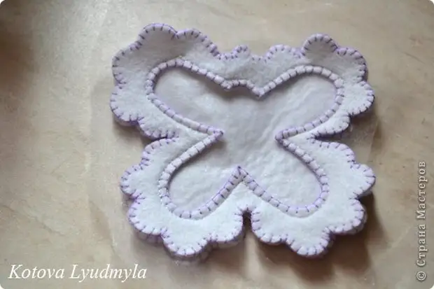 Workshop Crafts Vara Sewing ilmandi skammtapoki með Lavender Ribbon Thread Efni Felt Mynd 14