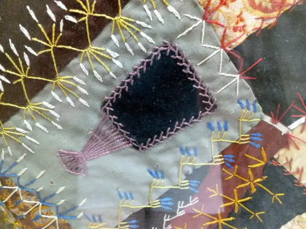 Crazy quilt stitches para sa inspirasyon