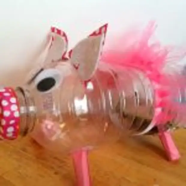Schweine aus Plastikflaschen tun Sie selbst: 6 Schritt-für-Schritt-Master-Klassen