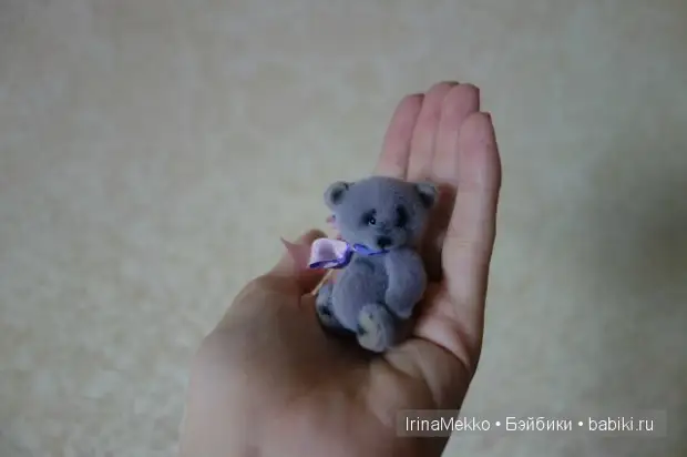 Toy Irina Mecco Pengarang, Bear mini, Bear Pengarang, Tangan, Dolanan Dolanan