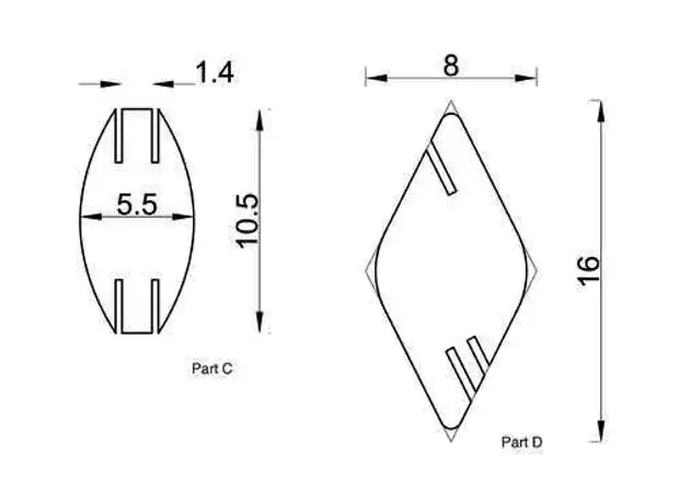 వివరాలు DIAGRAM A మరియు B SHIRMA కోసం