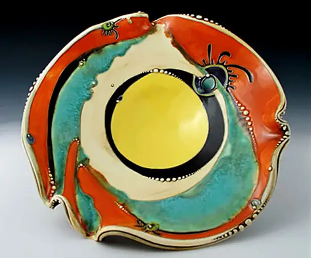 Ceramics Carol Long: Modernong pagbasa sa art nouveau style