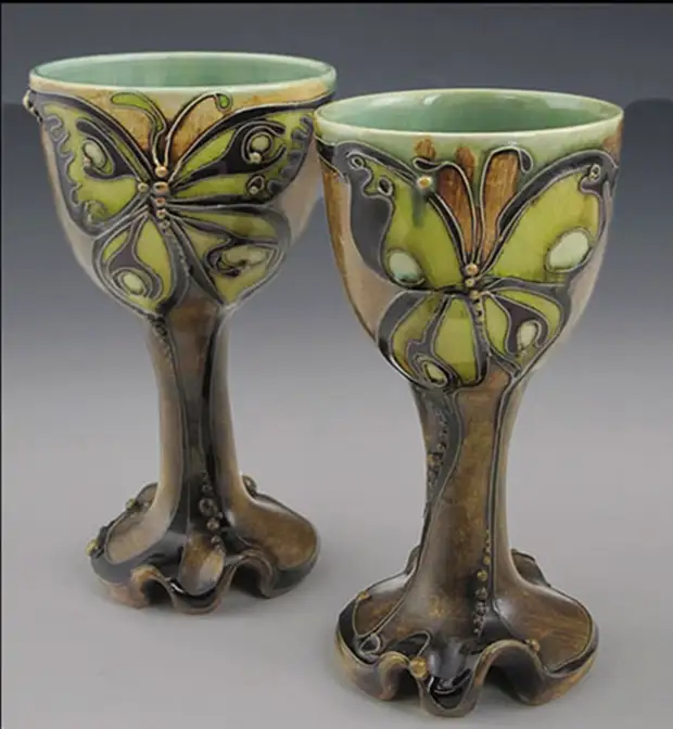 Ceramics Carol Long: Modernong pagbasa sa art nouveau style