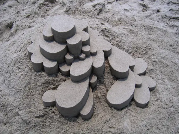 Sand GeoMetry Kelvin Seiberta ճարտարապետություն, ավազ, լողափ