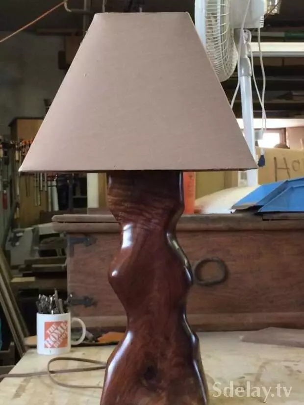 From covered to an elegant lamp do it yourself