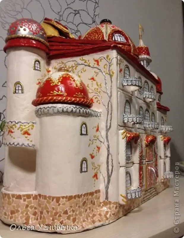 Master Class Papier-Masha Palace para sa Needlework Paper Paper Newspaper Boxes Plastic Photo 25