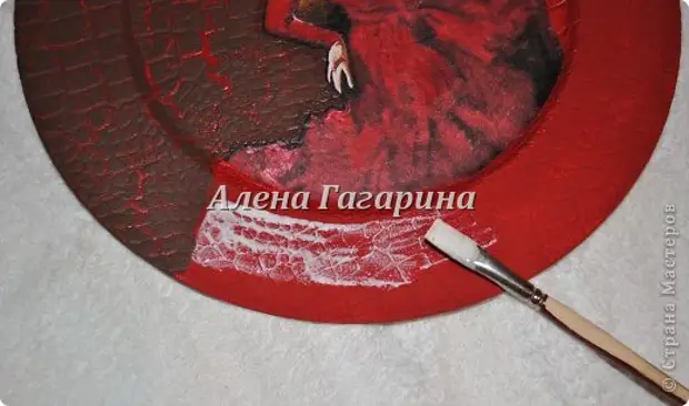 Inredningsartiklar Master Class Decoupage Plateka Flamenco Paper Photo 11